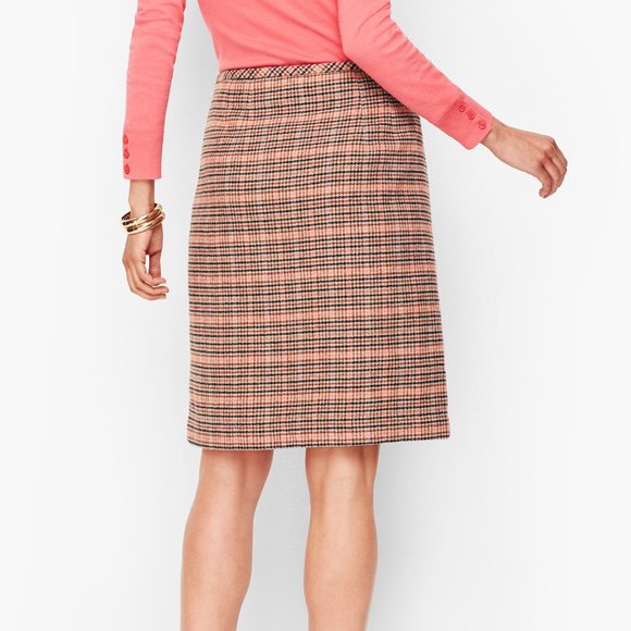 Talbots Plaid Wool A-Line Skirt 16 - Picture 3 of 15